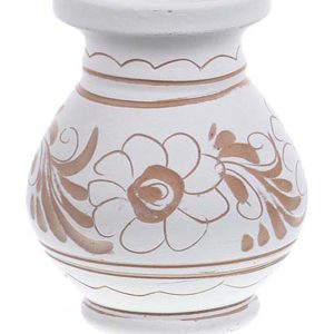 Vaza de ceramica alba de Corund 9,5 cm - diverse modele
