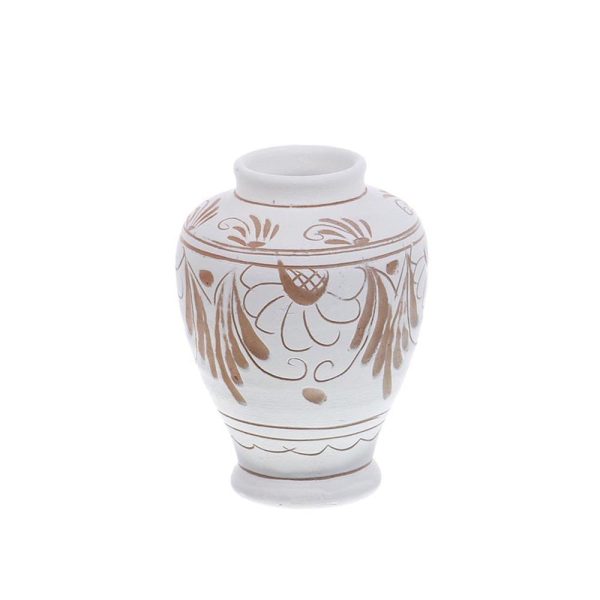 Vaza de ceramica alba de Corund 9,5 cm - diverse modele