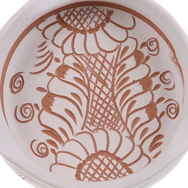 Scrumiera ceramica alba de Corund