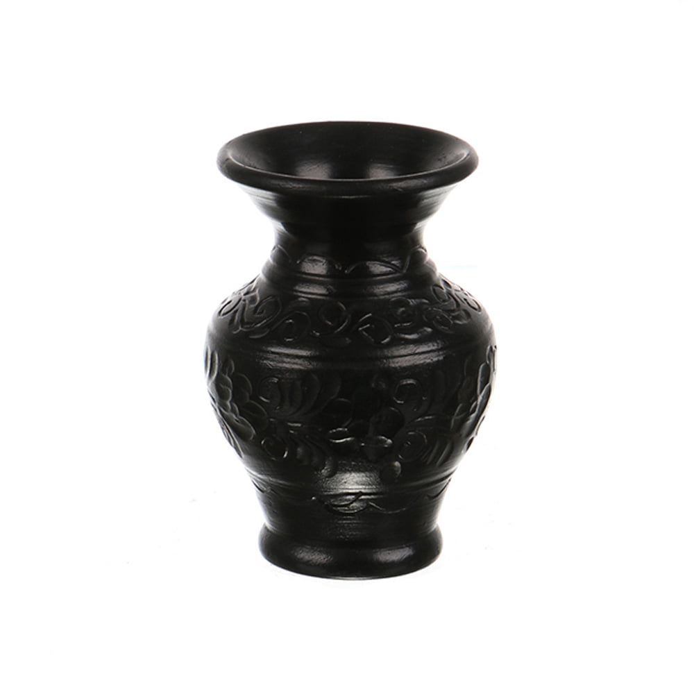 Manners Satisfy Tick Vaza de ceramica neagra de Corund 9.5 cm diverse modele