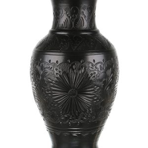 Vaza de ceramica neagra de Corund 50 cm Vaza de ceramica neagra de Corund 50 cm