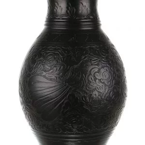 Vaza de ceramica neagra de Corund 58 cm