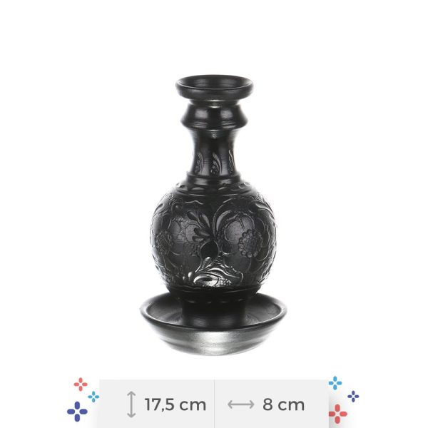 Sfesnic ceramica neagra de Corund 17,5 cm