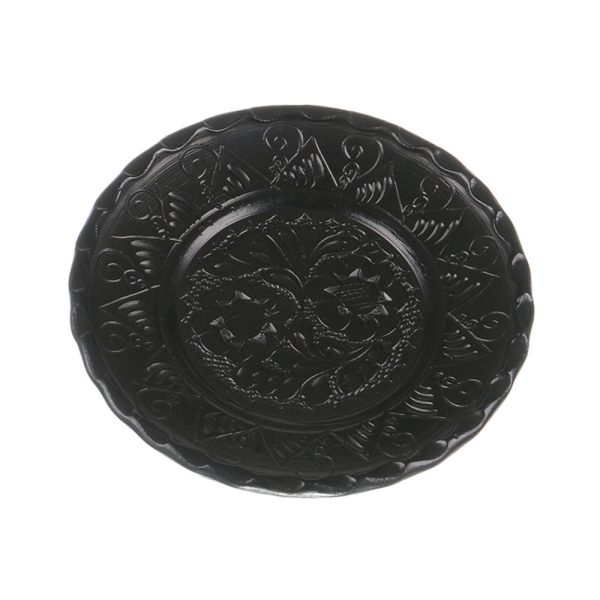 Farfurie traditionala ceramica neagra de Corund 16 cm