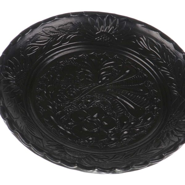 Farfurie traditionala ceramica neagra de Corund 20 cm