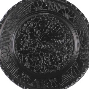 Farfurie traditionala ceramica neagra de Corund 24 cm