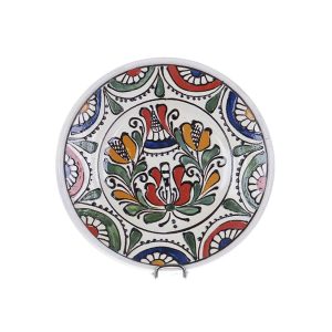 Farfurie traditionala ceramica colorata de Corund 16 cm