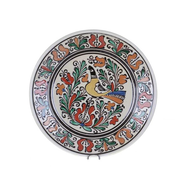 Farfurie traditionala ceramica colorata de Corund 24 cm