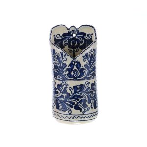 Suport linguri / palete agatat perete ceramica albastra de Corund