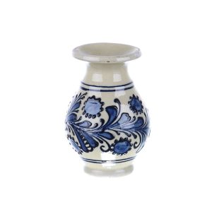 Vaza ceramica albastra de Corund 10 cm Vaza ceramica albastra de Corund 10 cm