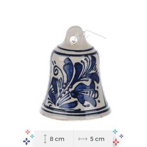 Clopotel din ceramica albastra de Corund