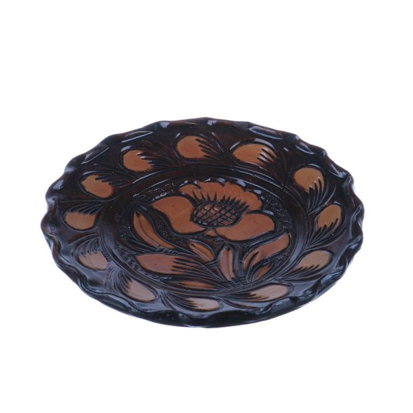 Farfurie ceramica maro de Corund 16 cm
