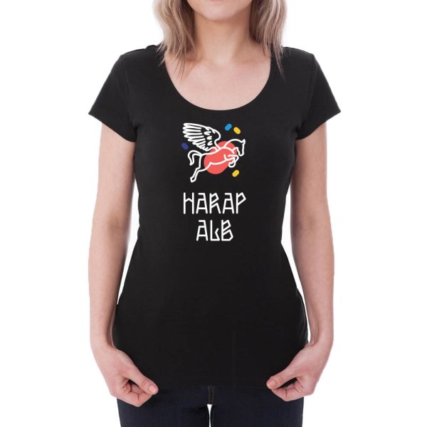 Tricou femei Harap Alb Învie Tradiția alb/negru