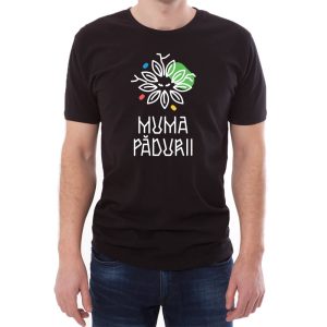 Tricou bărbați Muma Pădurii Învie Tradiția alb/negru