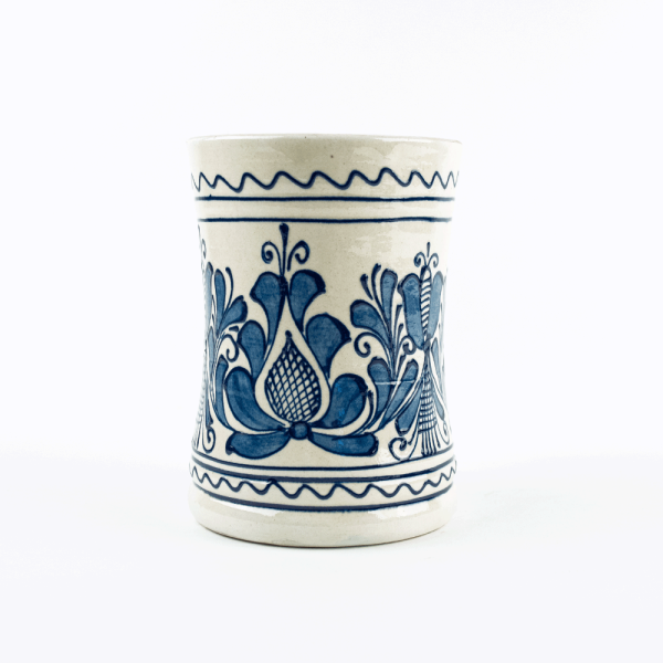 Halba de bere din ceramica albastra de Corund 750 ml