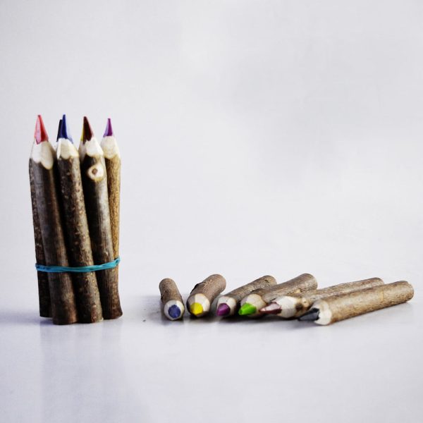 Set creioane colorate din lemn