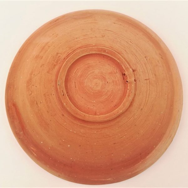 Farfurie Ceramica Horezu 31-33 cm - model unicat floare cu spirala