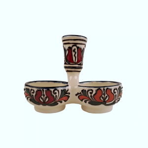 Solnita sare / piper ceramica colorata Corund