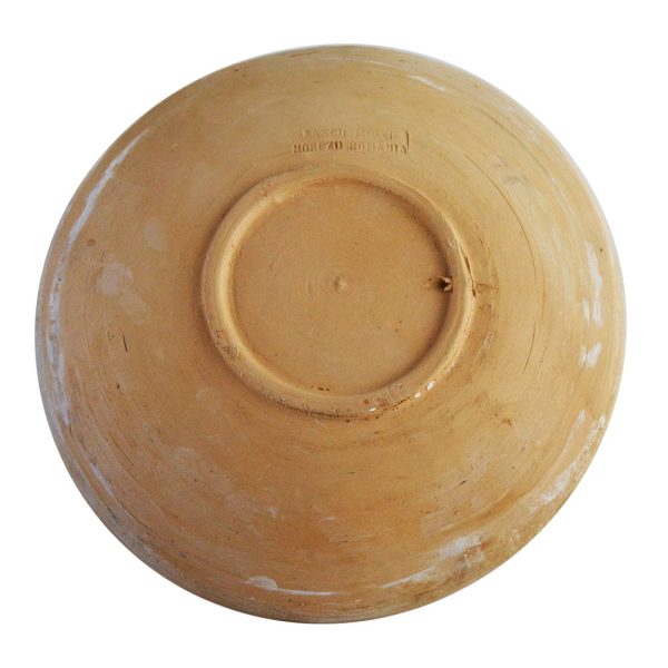 Farfurie Ceramica Horezu Copacul Vietii, Cocos, Sarpele Casei 31-33 cm verde/roz