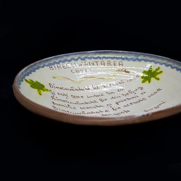 Farfurie "Binecuvantarea Casei" ceramica de Horezu - 20 cm
