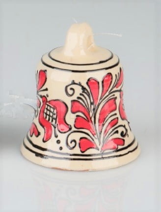 Clopotel ceramica rosie Corund