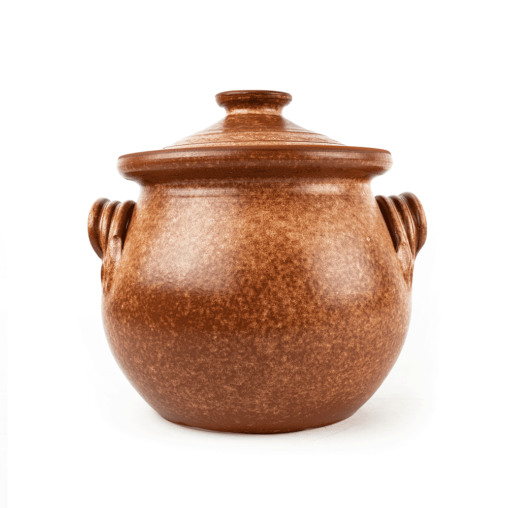 Oală de sarmale ceramică maro 10 l Oală de sarmale ceramică maro 10 l