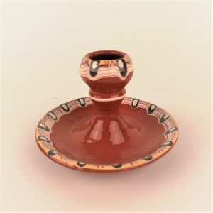 Sfesnic ceramica smaltuita colorat 12x5 cm