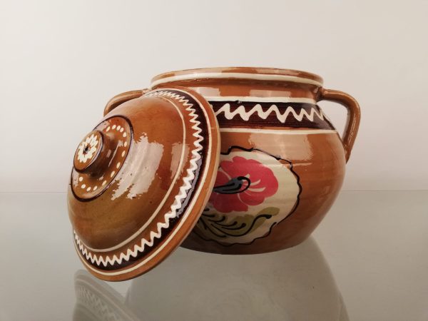 Oală de sarmale ceramică 6 l - model spirala