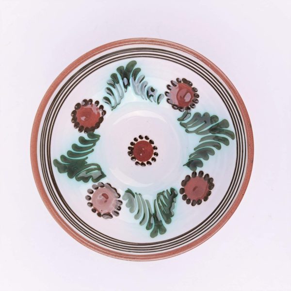Castron 11 cm ceramica de Sitar Baia Mare - model unicat colorat