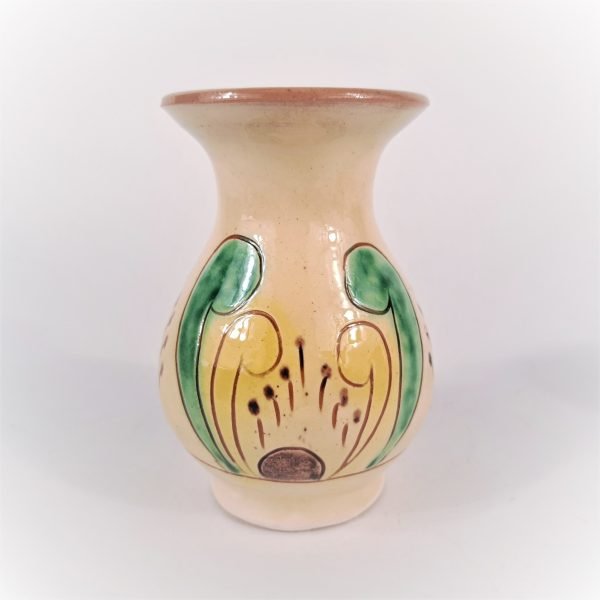 Vază mica din ceramică traditionala Kuty Botoșani - 12 cm - model 2