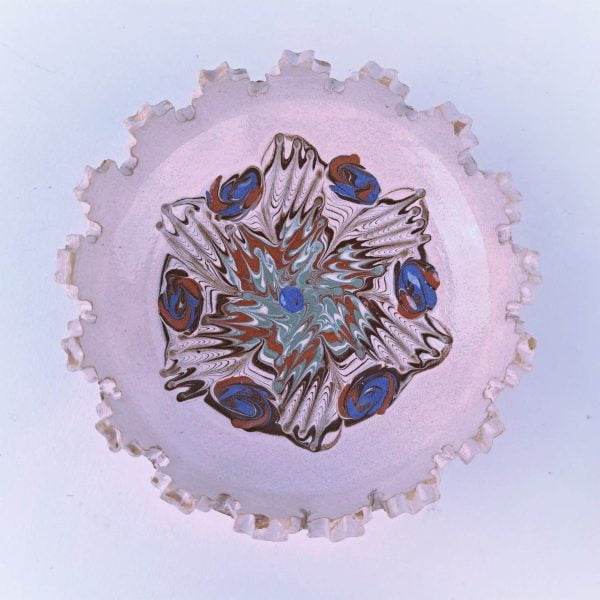 Bol din ceramică de Horezu 10 cm - margine cu colt