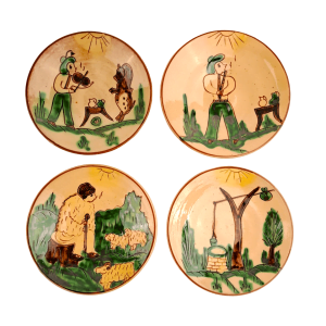 Farfurie ceramică Kuty Botoșani - 14-16 cm - modele diverse