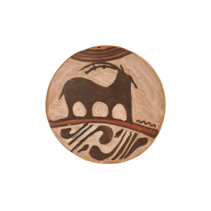 Farfurie din ceramica de Cucuteni 11-12 cm - model zoomorf 1