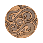 Farfurie din ceramica de Cucuteni 17 cm - Model spirala
