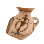 Vas decorativ tip vaza din ceramica de Cucuteni - 25 cm - model zeita