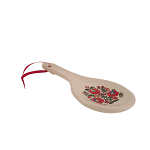 Suport lingura din ceramica Corund - model floral