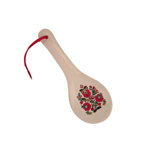 Suport lingura din ceramica Corund - model floral