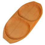 Platou din lemn cu 2 compartimente - 18x36cm Platou din lemn cu 2 compartimente - 18x36cm