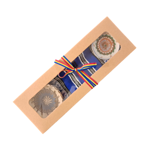 Suvenir ROMANIA cu magnet, castronel din ceramica de Horezu si stergar traditional (cod SUV1512) Suvenir ROMANIA cu magnet, castronel din ceramica de Horezu si stergar traditional (cod SUV1512)