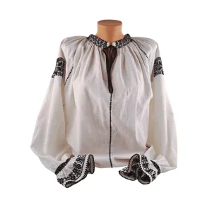 Ie/Camasa de sarbatoare cusuta manual - model traditional Banat