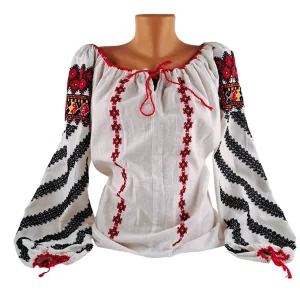 Ie/Camasa cu altita de sarbatoare cusuta manual - model Bucovina