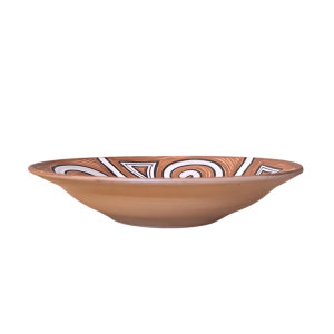 Farfurie din ceramica de Cucuteni 21 cm - model spirale Farfurie din ceramica de Cucuteni 21 cm - model spirale
