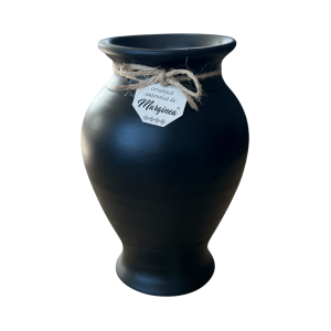 Vaza decorativa din ceramică neagră de Marginea, inaltime 16 cm Vaza decorativa din ceramică neagră de Marginea, inaltime 16 cm