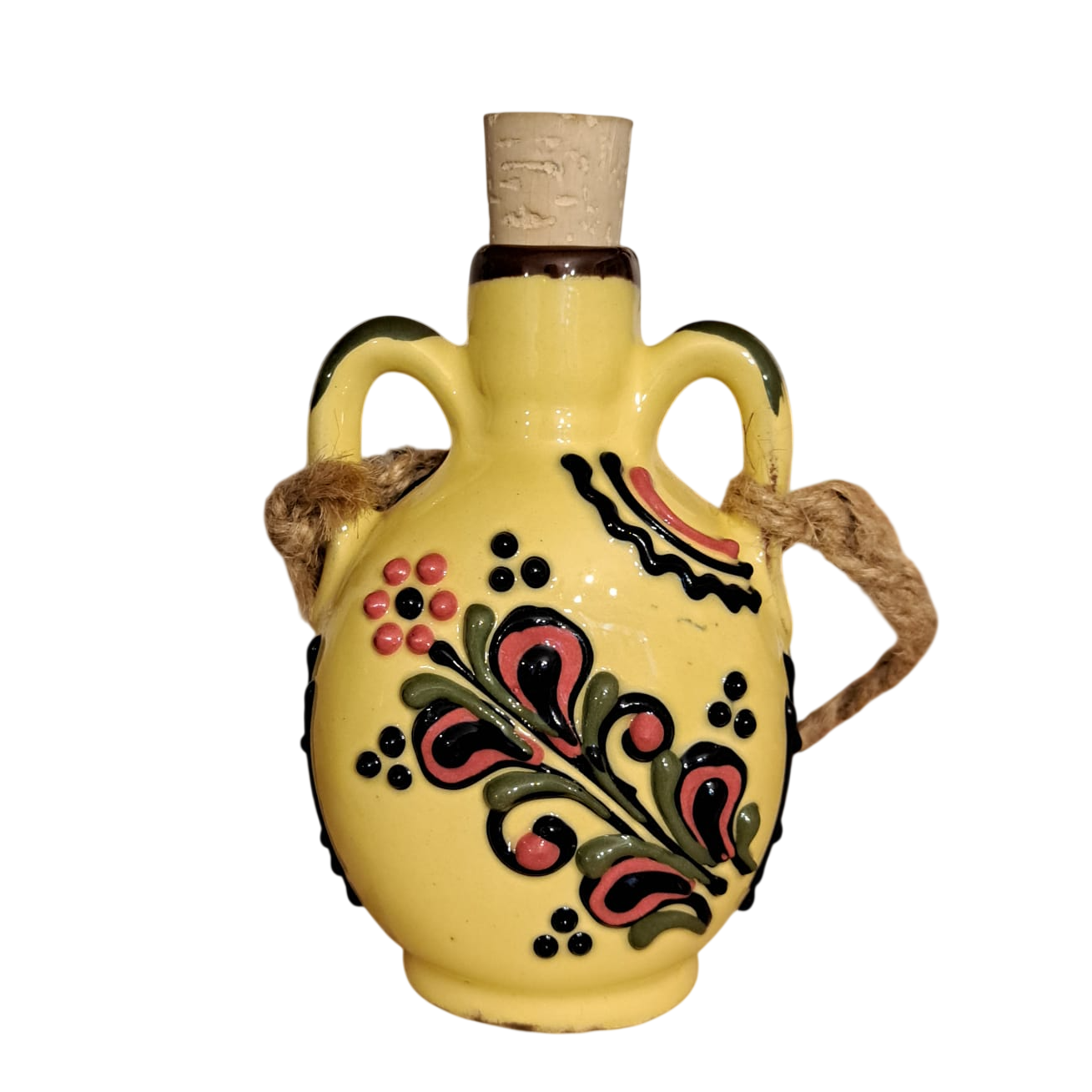 Butelca ceramica Bledea 150 ml - galben - modele unicat Butelca ceramica Bledea 150 ml - galben - modele unicat