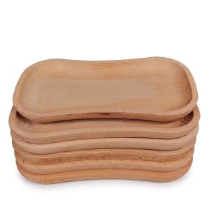 Set 6 farfurii lemn pentru servit (30x15cm) Set 6 farfurii lemn pentru servit (30x15cm)