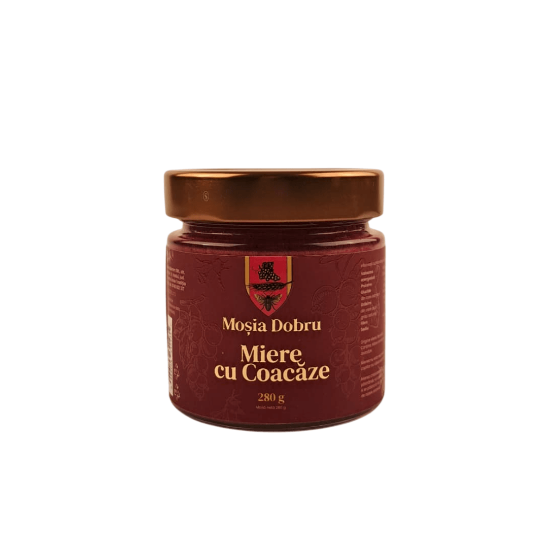 Miere Crema cu Coacaze MOSIA DOBRU 280g Miere Crema cu Coacaze MOSIA DOBRU 280g