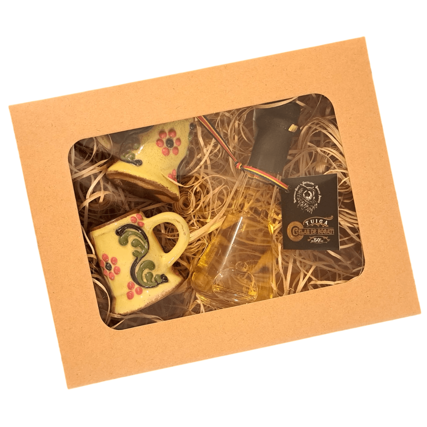Pachet cadou palinca Celar si ceramica de Bledea (cod CAD989) Pachet cadou palinca Celar si ceramica de Bledea (cod CAD989)