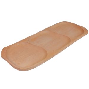 Platou din lemn cu 3 compartimente (60x23.5cm) Platou din lemn cu 3 compartimente (60x23.5cm)