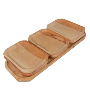 Set platouri din lemn pentru servit 6+1 (50x20cm, 20.5x14cm) Set platouri din lemn pentru servit 6+1 (50x20cm, 20.5x14cm)