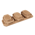 Set platouri din lemn pentru servit - 12+1 (60x21cm, 24x16cm, 19x11cm)